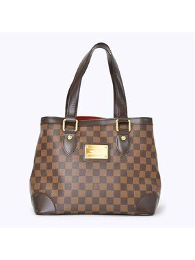 Louis Vuitton Hampstead PM Handbag Brown Damier Gold